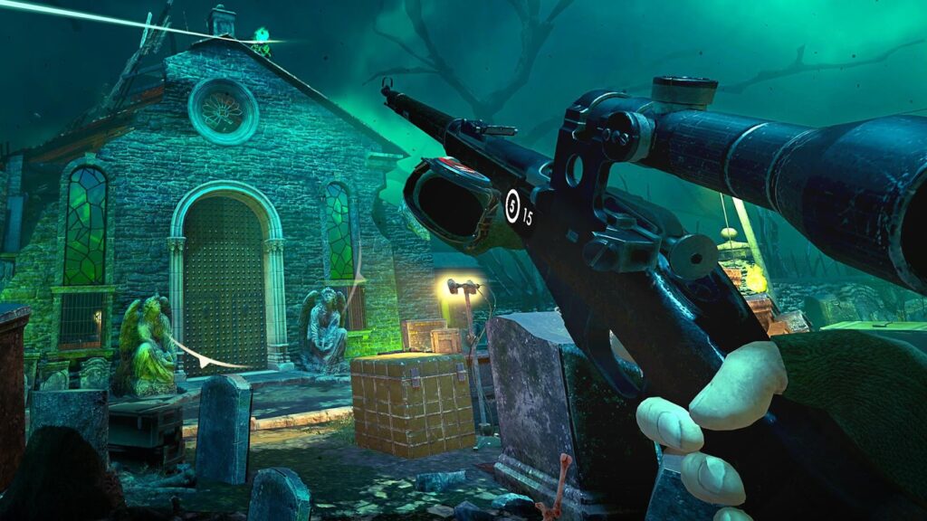 An official picture of Zombie Army VR.
