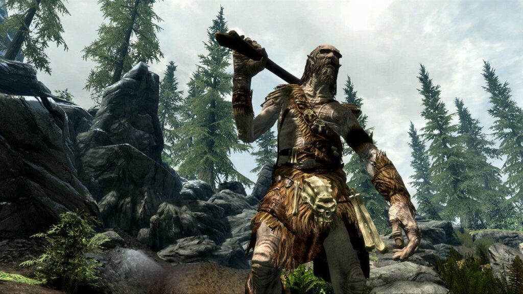 fight all kinds of enemies in Elder Scrolls V: Skyrim.
