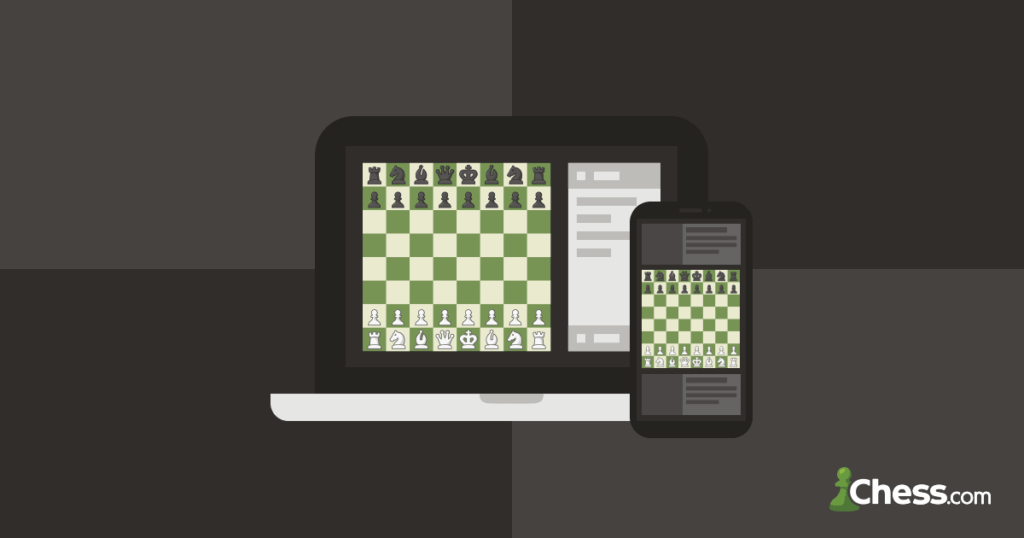 a picture of a Chess game being played on Chess.com.
