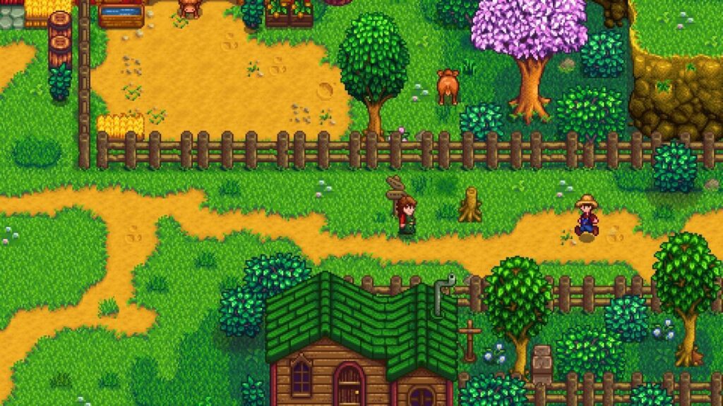 An official picture of Stardew Valley.
