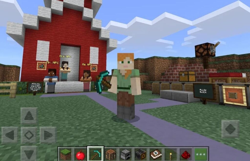 Image of Minecraft Education gameplay.
