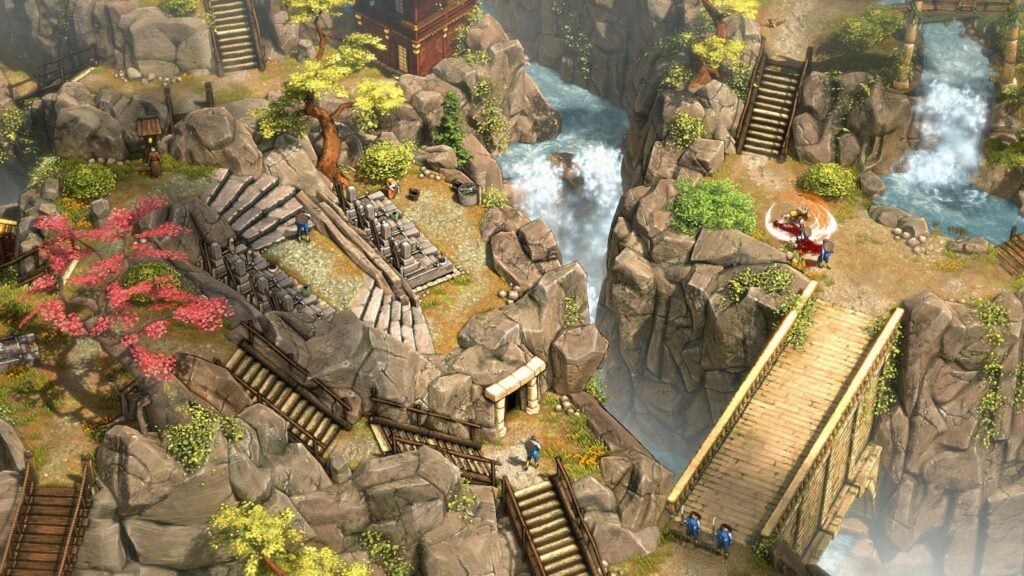 An official picture of Shadow Tactics: Blades of the Shogun.
