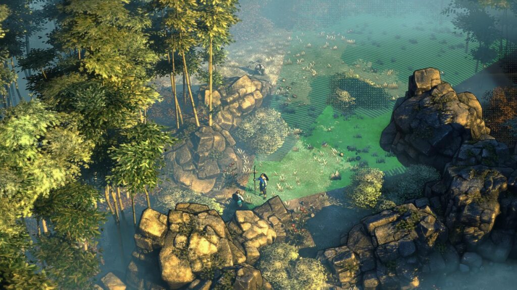 An official picture of Shadow Tactics: Blades of the Shogun.
