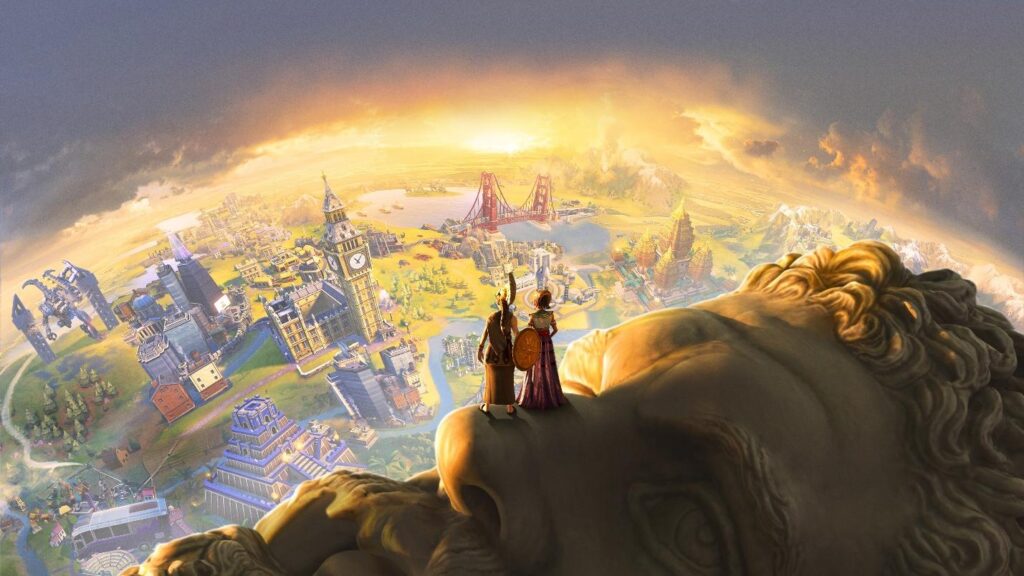 a picture of Civilization VI. 
