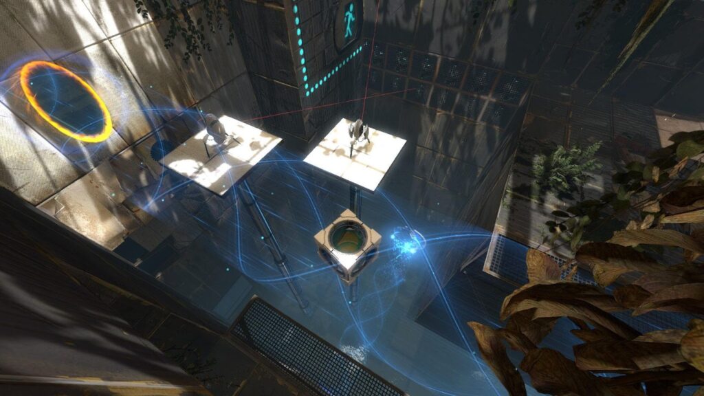 one of many puzzles of Portal 2.
