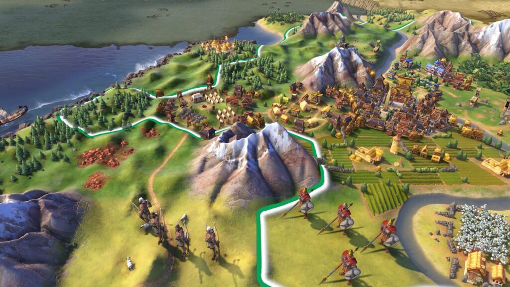 Image of Civilization VI gameplay.
