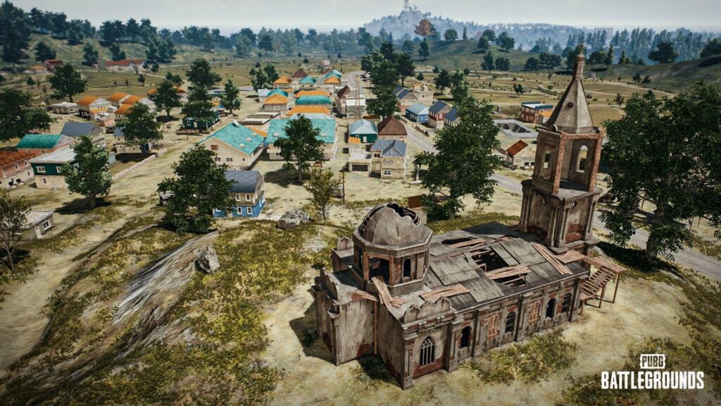  one of many maps of PUBG: Battlegrounds. 
