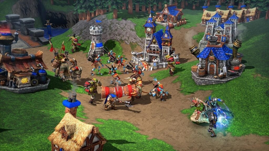 An official picture of Warcraft III: Reforged.
