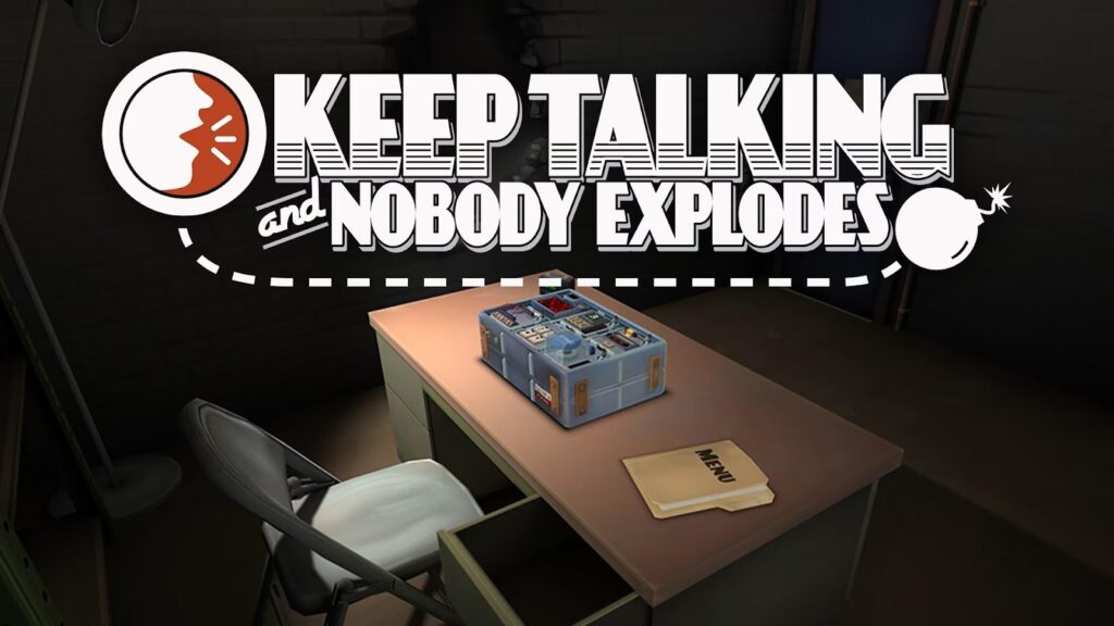 a wallpaper of Keep Talking and Nobody Explodes.
