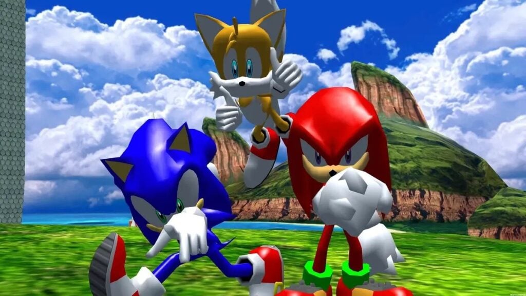 A wallpaper of Sonic Heroes