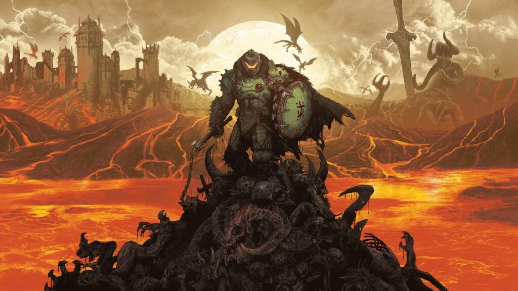 A wallpaper of Doom: The Dark Ages
