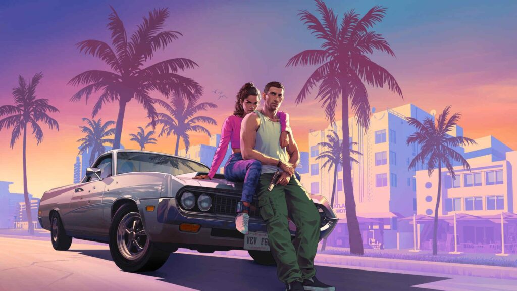 A wallpaper of GTA VI