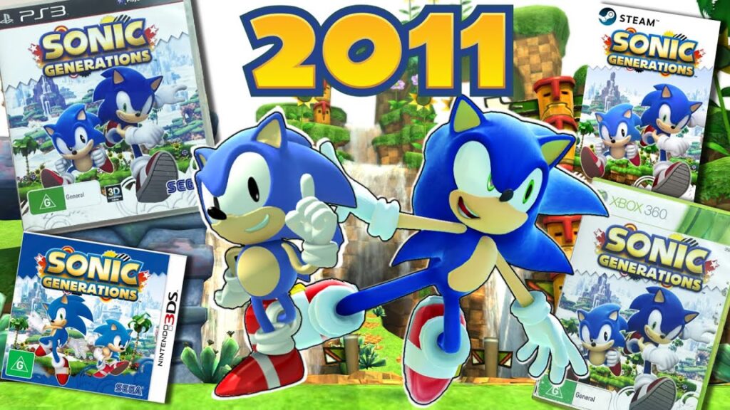 An official picture of Sonic Generations