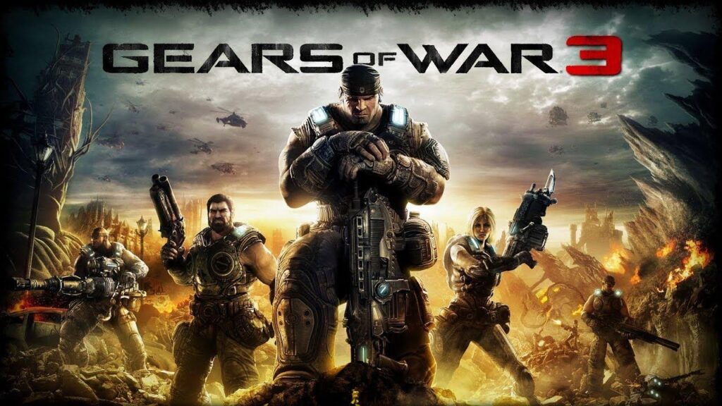 A wallpaper of Gears of War 3