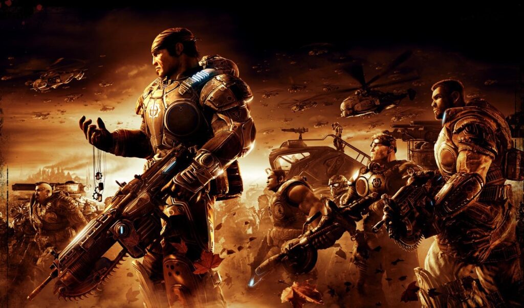 A wallpaper of Gears of War 2