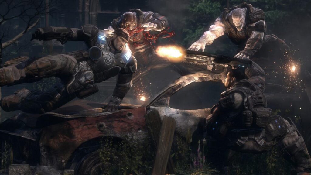 A wallpaper of Gears of War