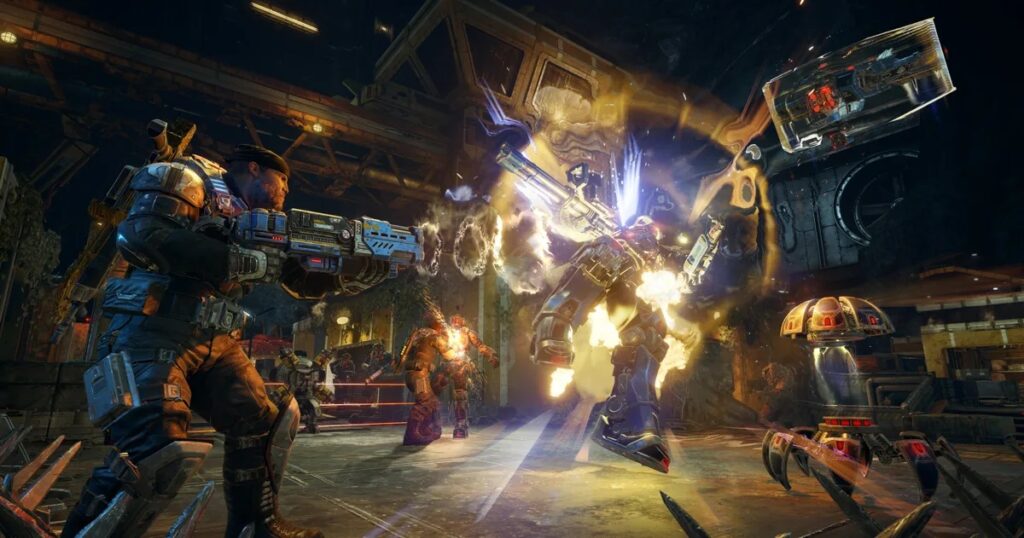 A wallpaper of Gears of War
