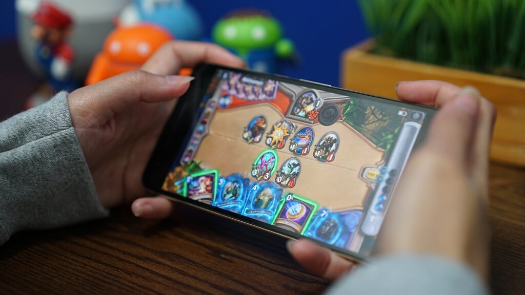 Playing a game on an Android device