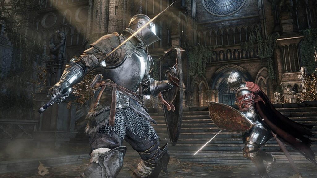 A wallpaper of Dark Souls III