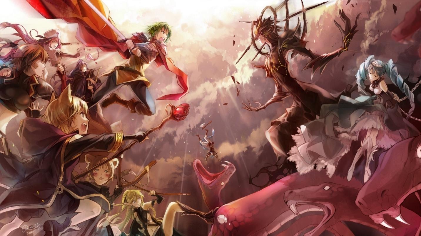 A picture of one of the best anime fighting games.