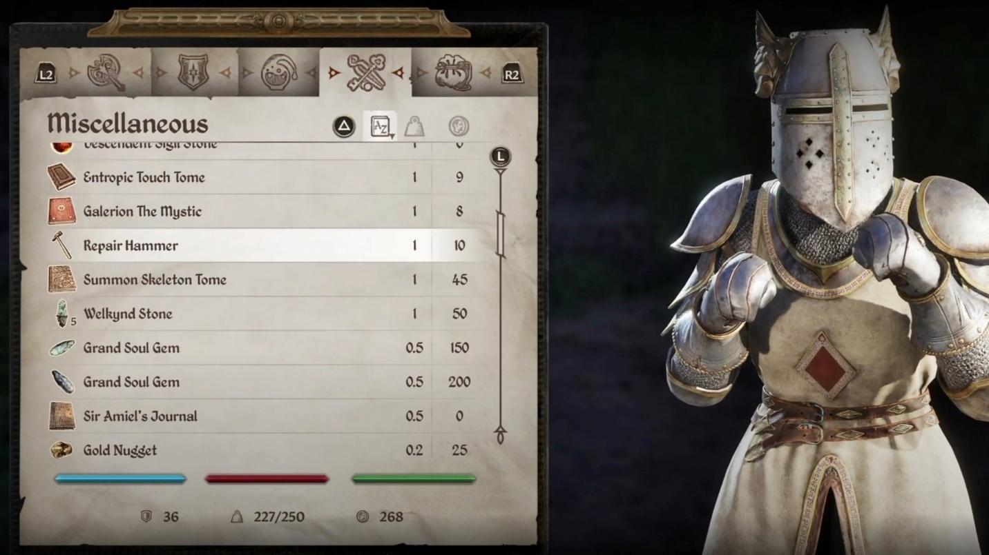a picture of the Repair Hammer in The Elder Scrolls IV: Oblivion.