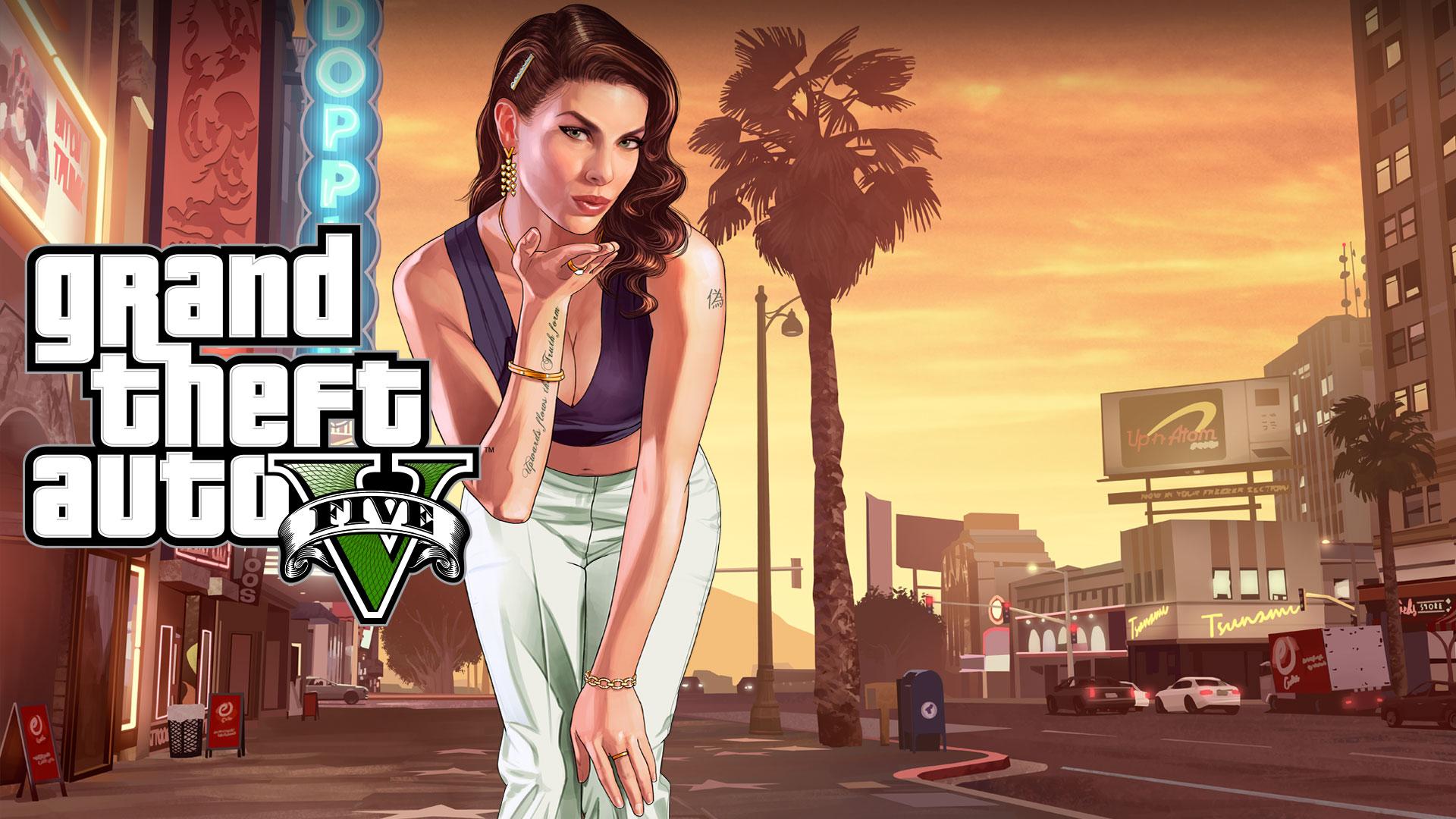 A wallpaper of GTA V.