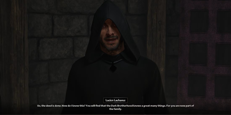 A picture of Lucien Lachance in The Elder Scrolls IV: Oblivion.