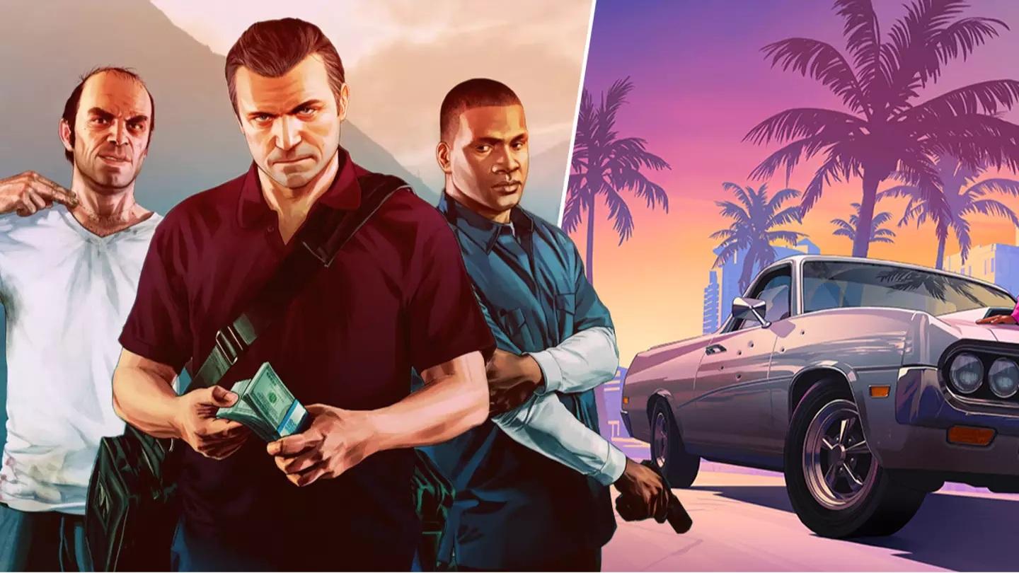 A wallpaper of Grand Theft Auto.