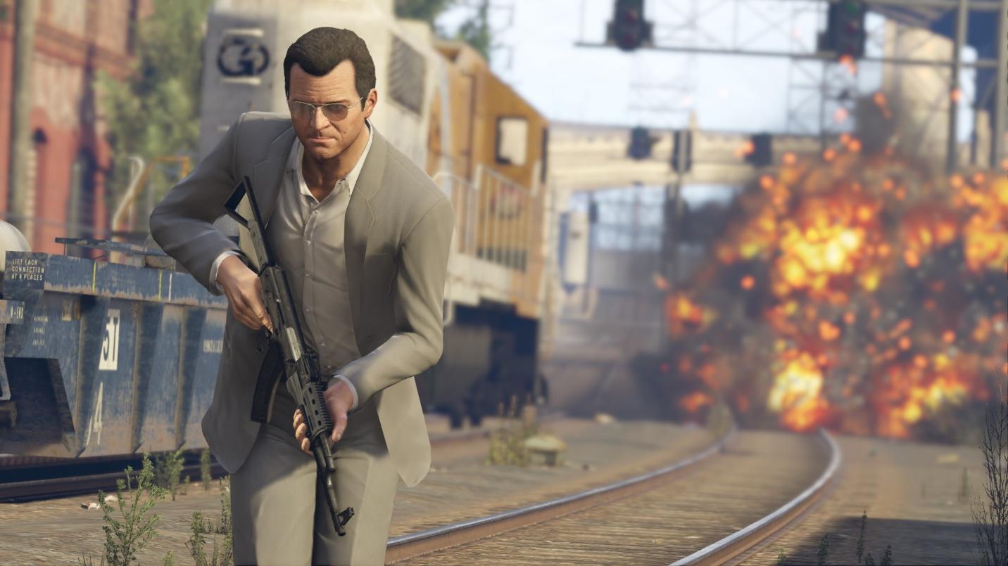 A wallpaper of GTA V.