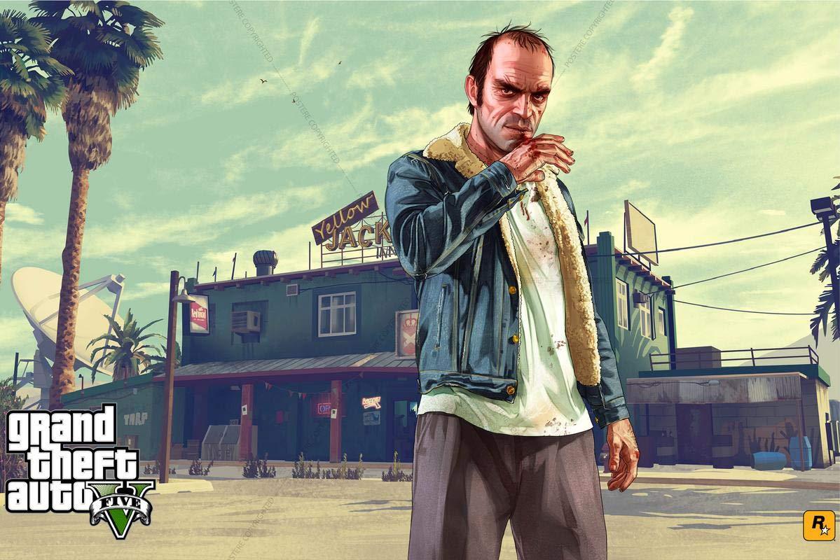 A wallpaper of Trevor Philips.