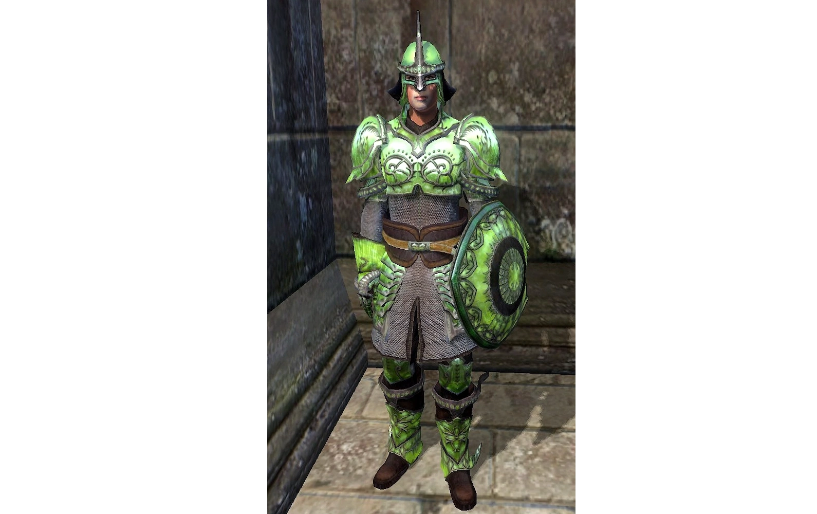  A Screenshot of Glass Armor in The Elder Scrolls IV: Oblivion.