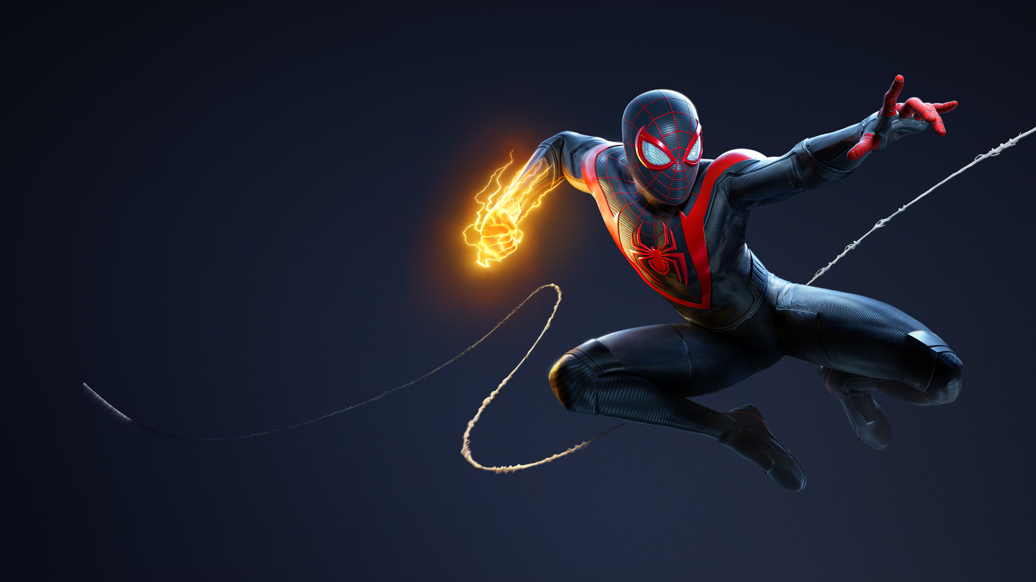 A wallpaper of Marvel’s Spider-Man: Miles Morales.