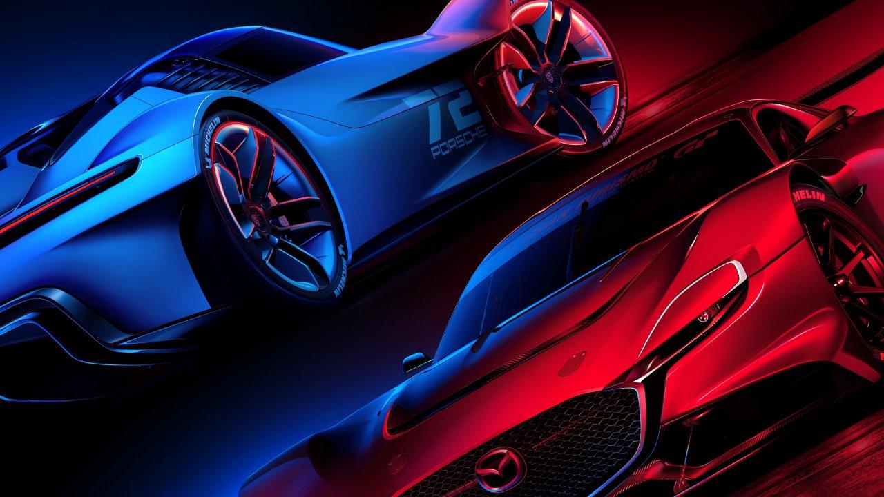 A wallpaper of Gran Turismo 7.