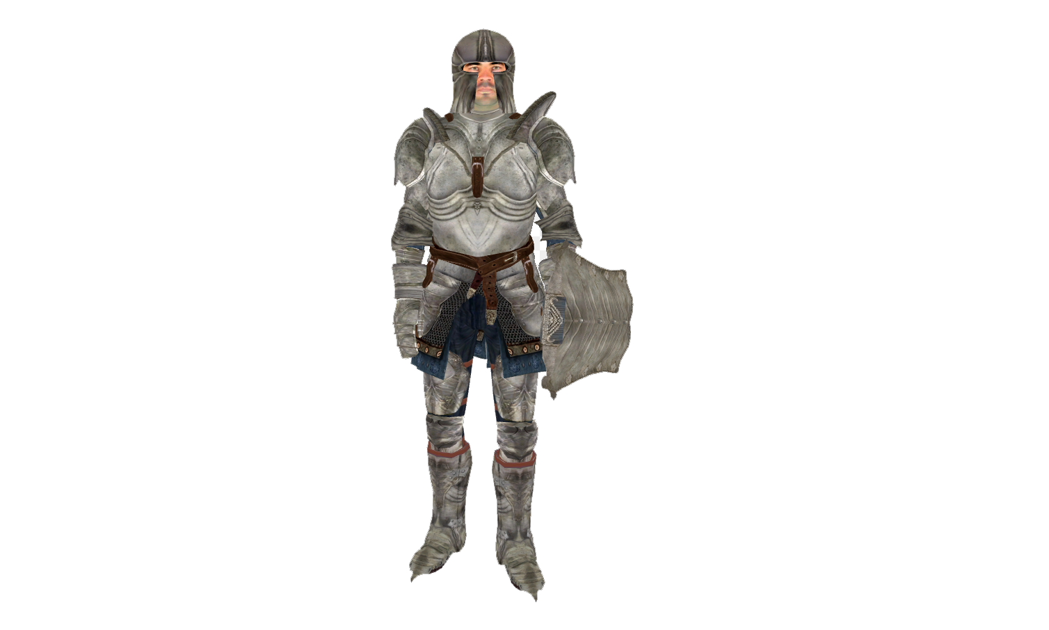 A picture of Iron and Steel Armor in The Elder Scrolls IV: Oblivion.