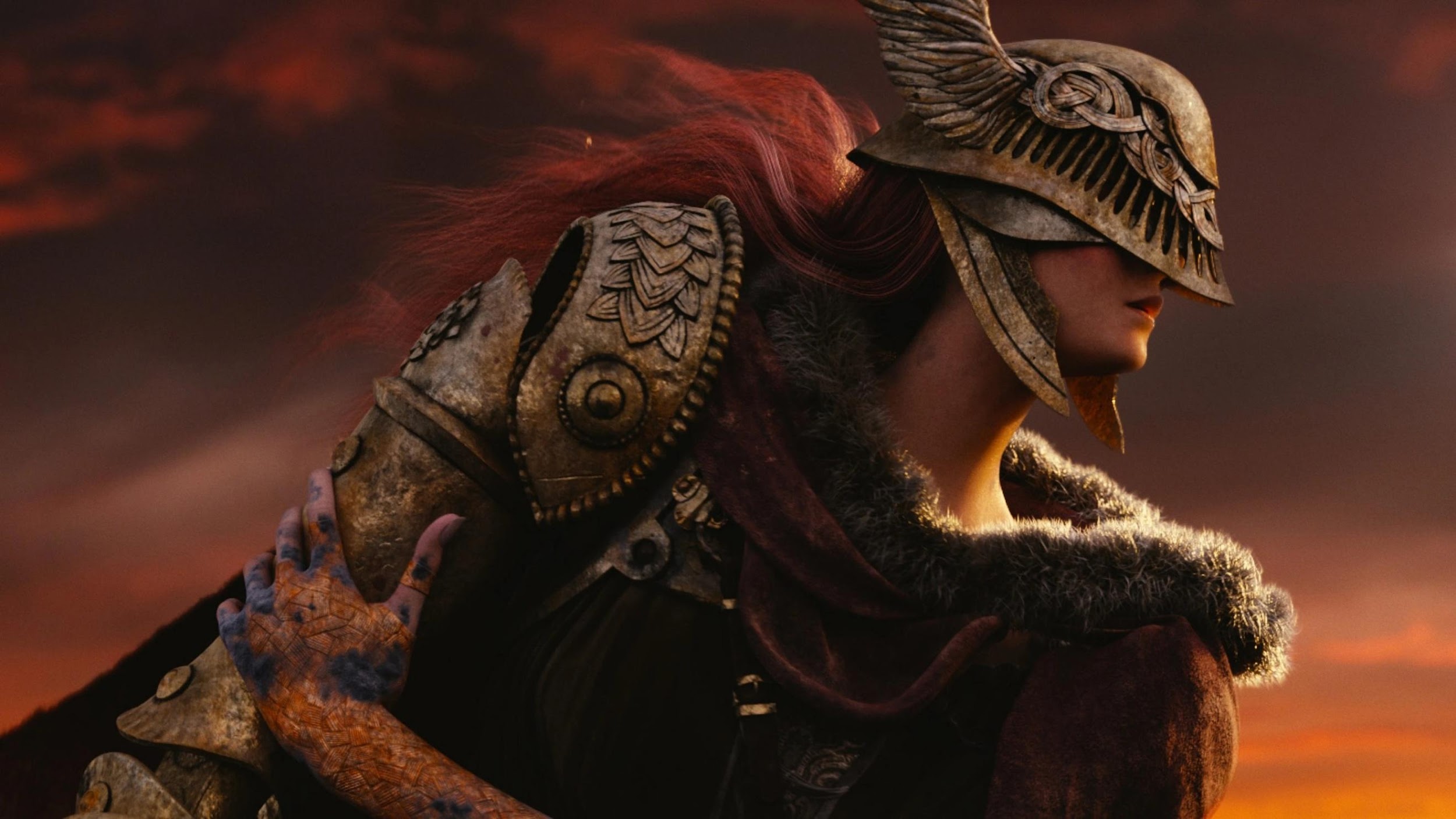 A picture of Malenia, Blade of Miquella from Elden Ring.