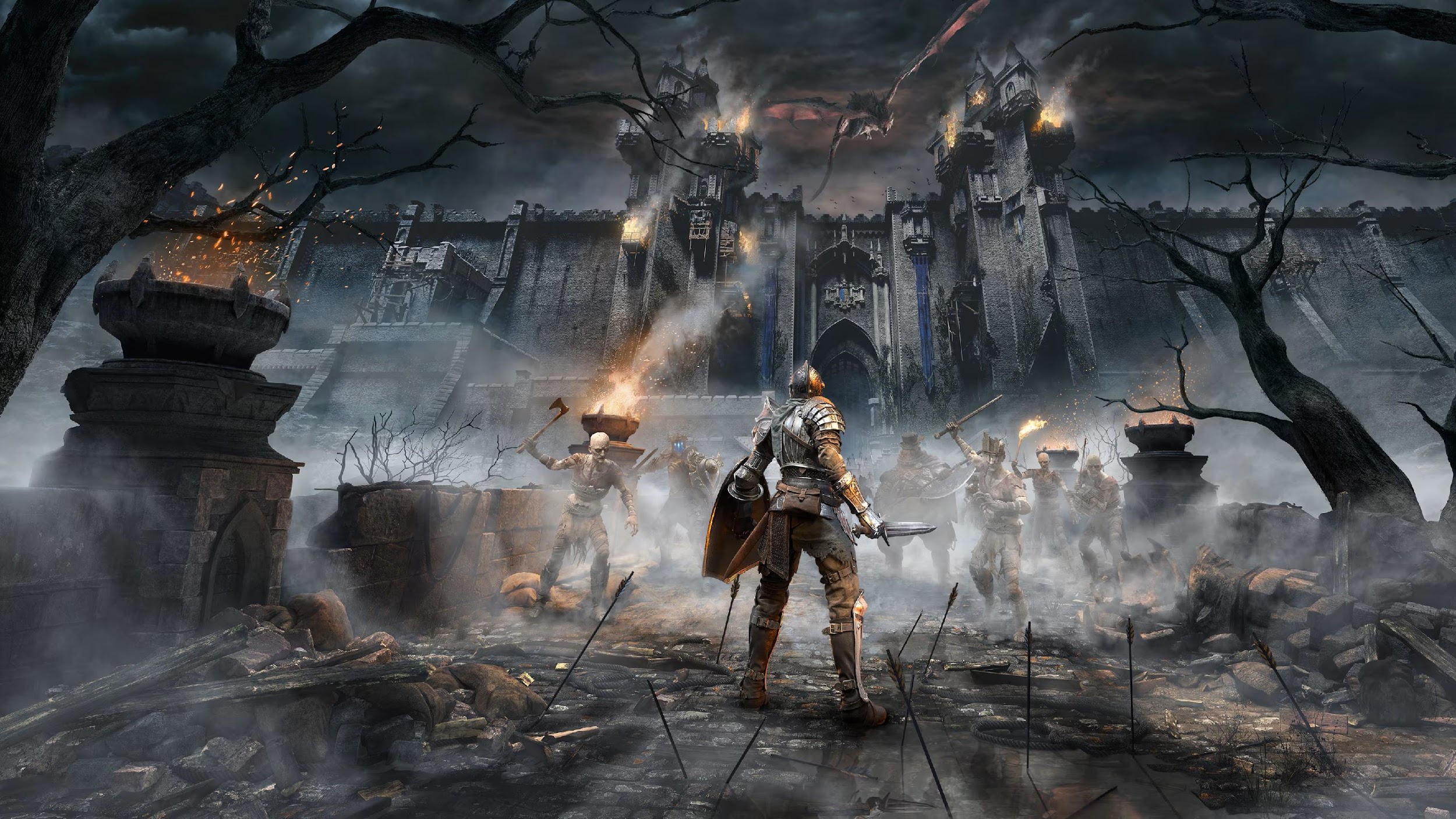 A wallpaper of Demon Souls.