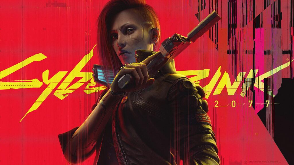 a wallpaper of Cyberpunk 2077