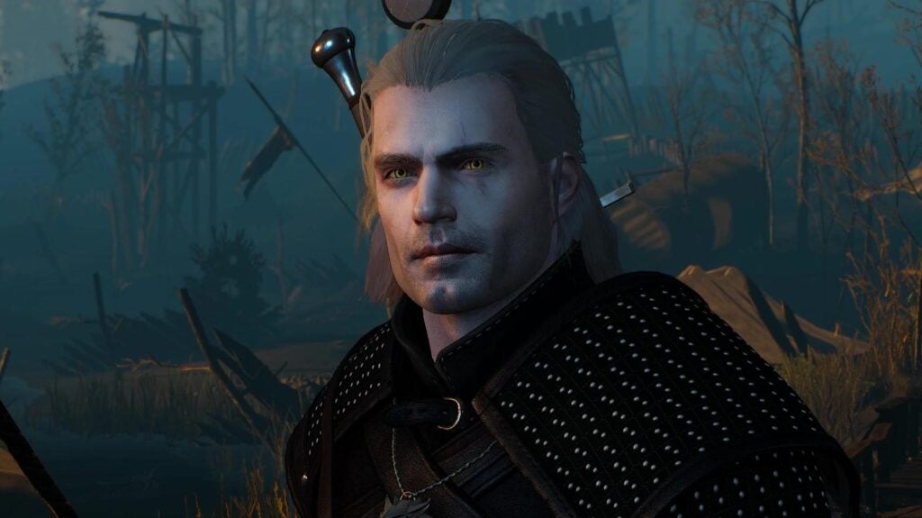 an image of Henry Cavill's Face in The Witcher 3