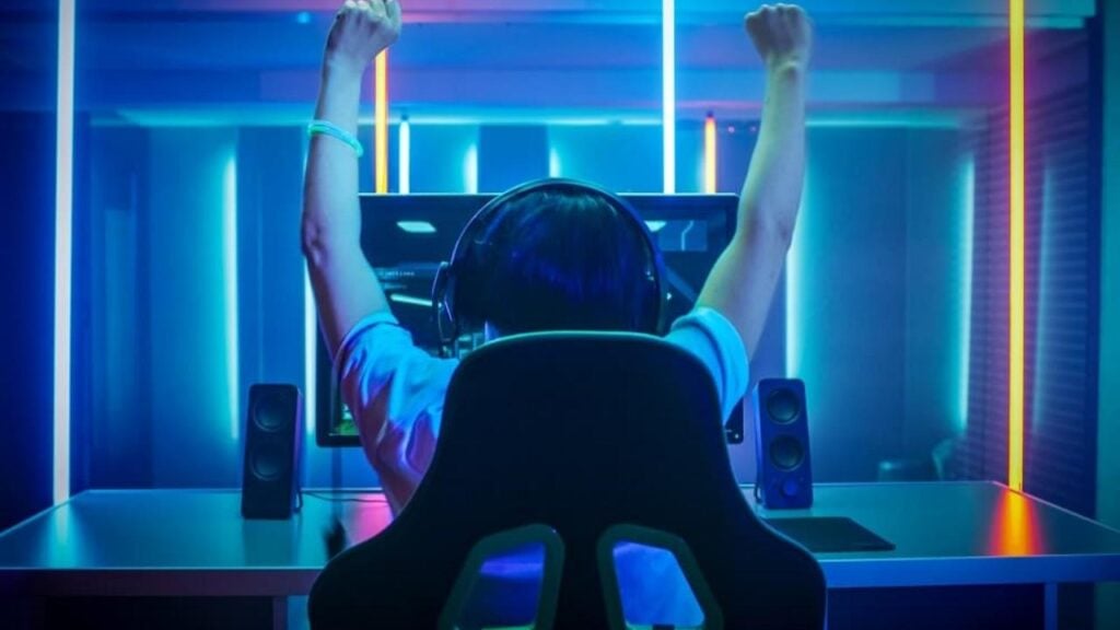 A picture of a gamer