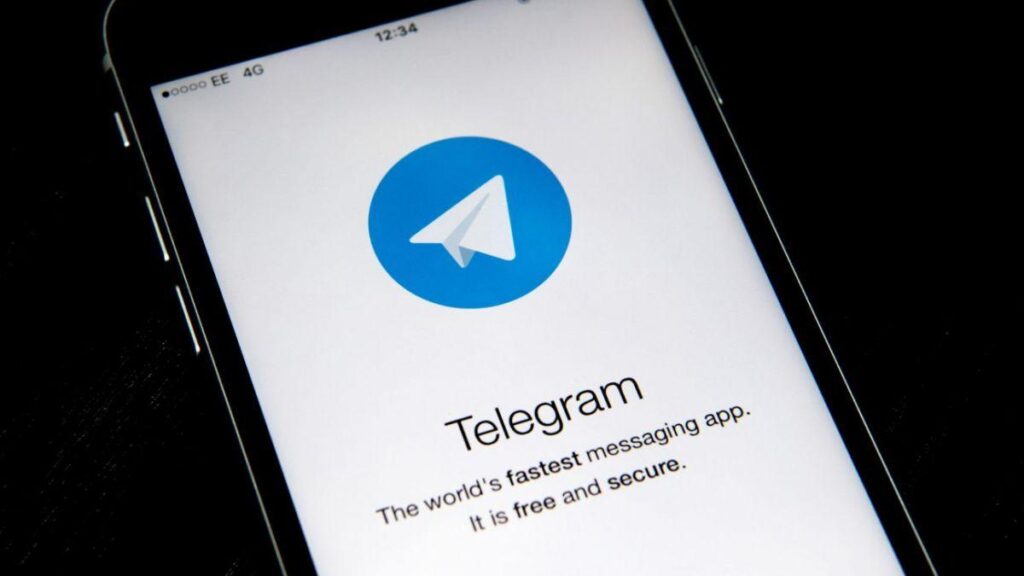 a picture of a Telegram App running on a smartphone