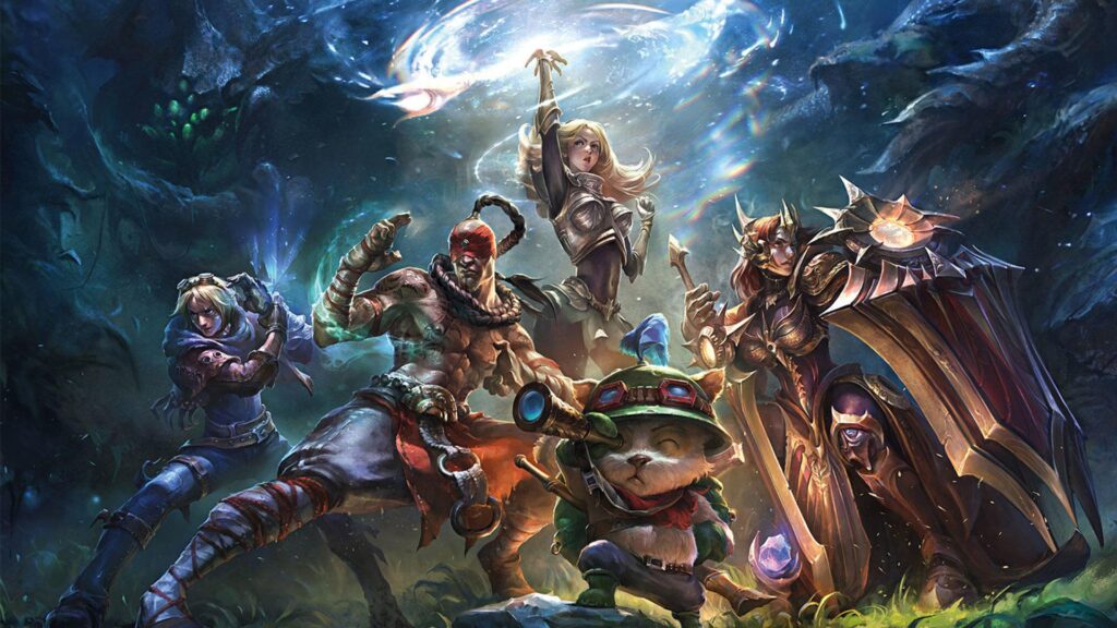 a wallpaper of League of Legends