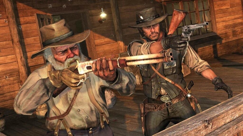 a picture of Red Dead Redemption, Featuring John Marston and Uncle