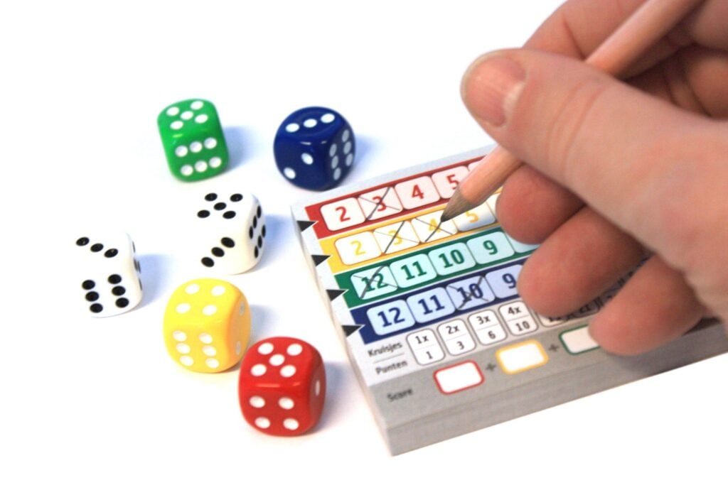 A picture of a dice game
