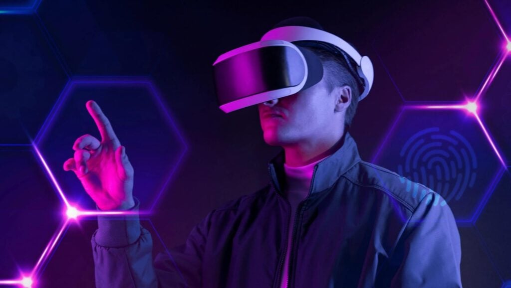 A picture of a VR headset 