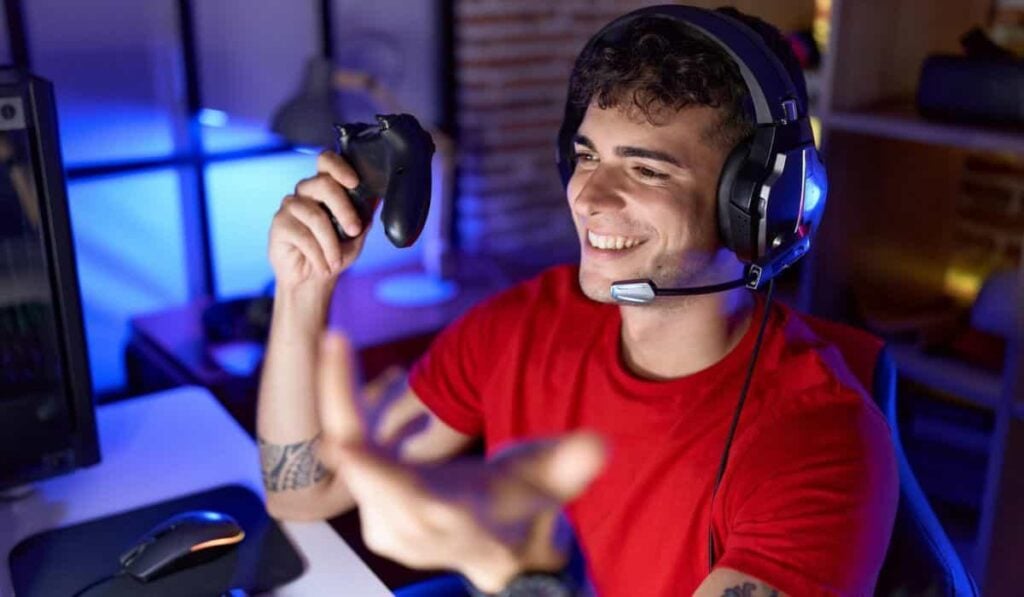 an image of a player with a happy smile upon his face