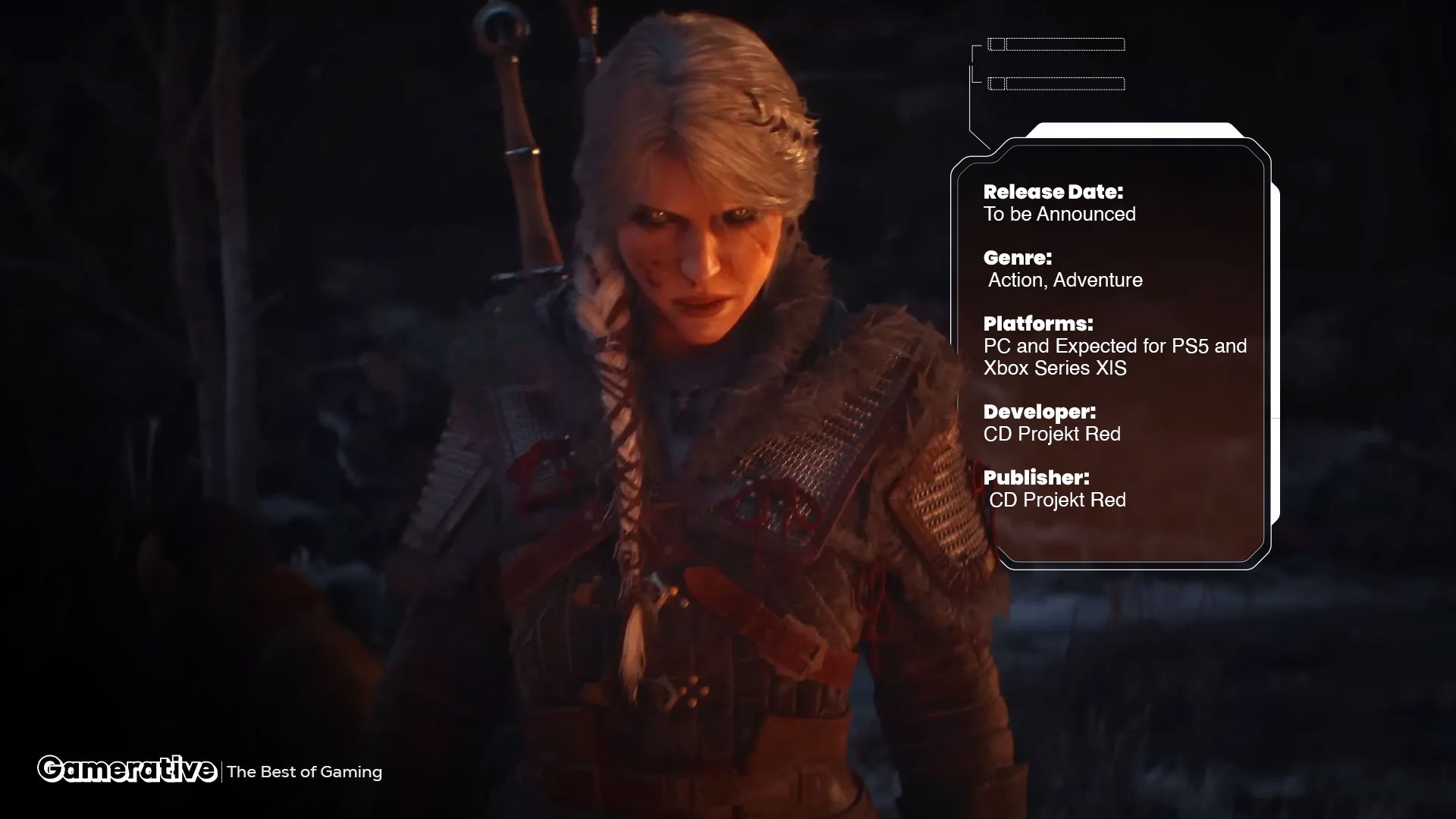 Image of Ciri from The Witcher 4.