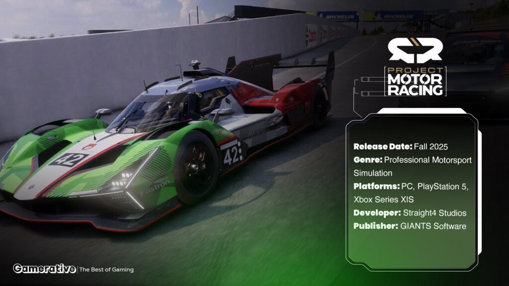 Image of Project Motor Racing gameplay + release date