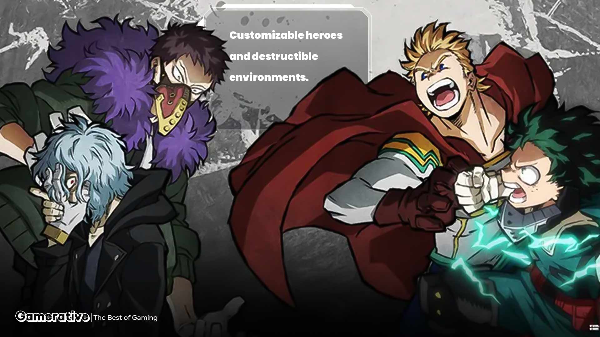 Customizable heroes and destructible environments in My Hero One’s Justice 2 