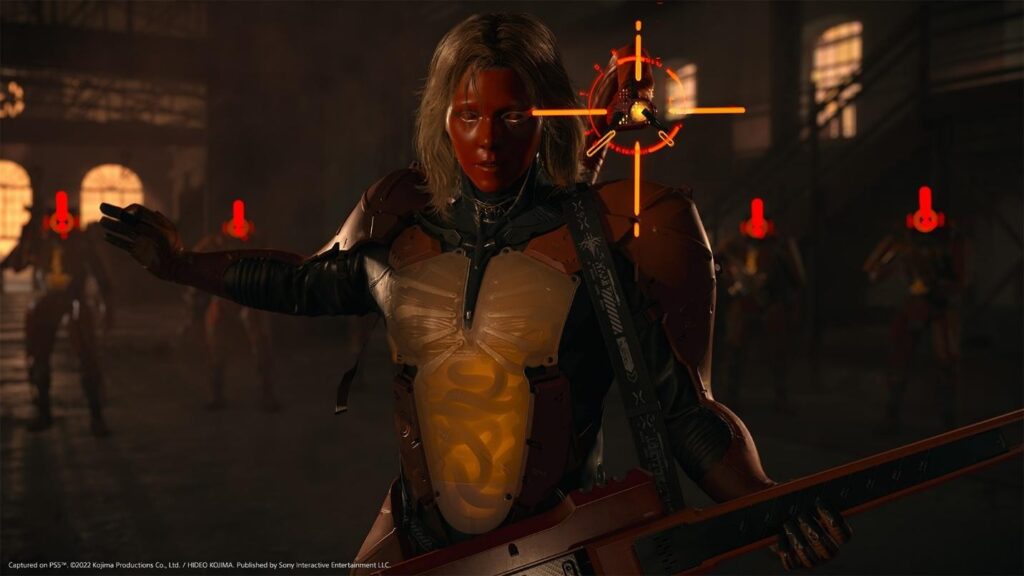 a picture of the mysterious red mask character from Death Stranding 2