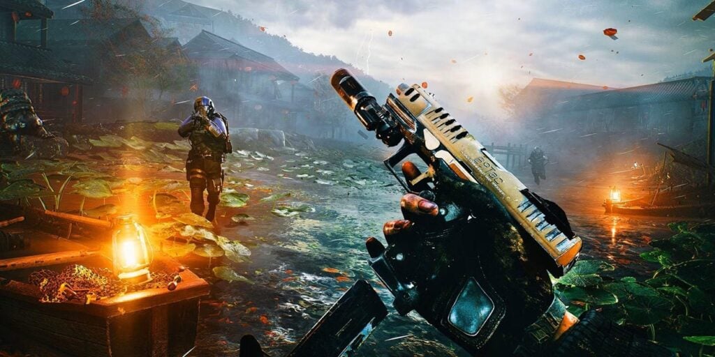 A wallpaper of a shooter game